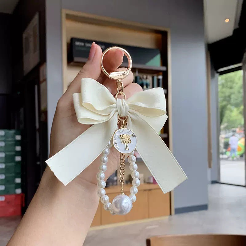 K02 Bowknot Car Keychain, Bag Pendant,Phone Strap